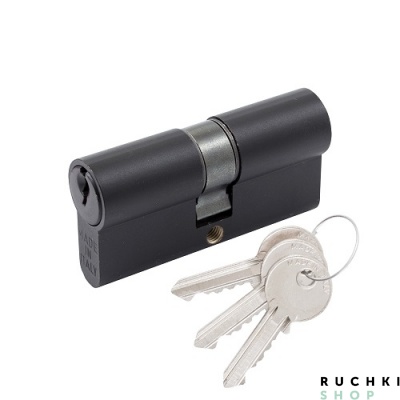 Цилиндр для межкомнатных дверей  60мм (30-30) ключ/ключ, Черный, Cortellezzi Primo
