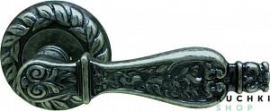 Ручка на розетке 60mm SIRACUSA (СИРАКУЗА) 465, Античное серебро, Melodia 