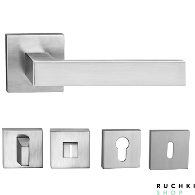 Ручка  Square Q 2275 Q, Матовый хром с фиксатором