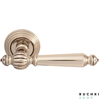 Ручка на розетке 50P MIRELLA (МИРЕЛЛА) 235P, Серебро+коричневый, Melodia 