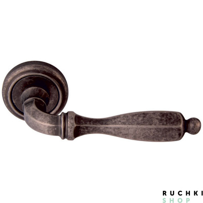 Ручка на розетке 50V CAMILLA 298V, Античное серебро, Melodia