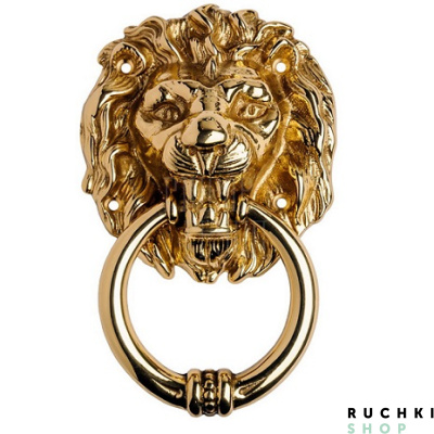 Ручка-гонг LEONE 170*105 мм, Полированная латунь, Pasini