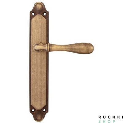 Дверная ручка на планке BETA 294/158, Матовая бронза, Melodia 