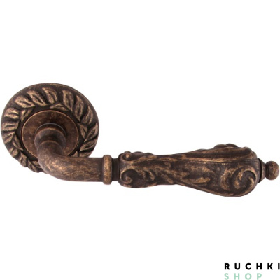 Ручка на розетке 60mm LIBRA 229, Античная бронза, Melodia