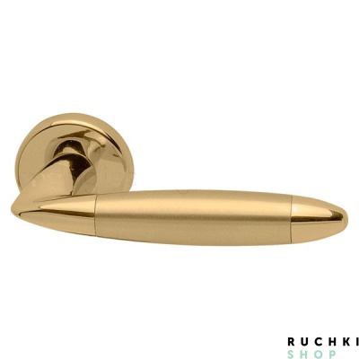 Ручка на розетке TOTEM, Матовая латунь/латунь, Mandelli