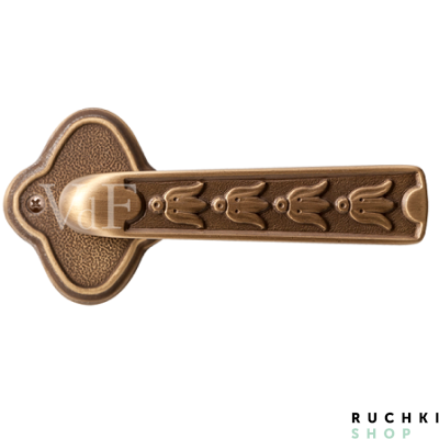 Ручка на розетке Аморе, Латунь состаренная,  Val de fiori
