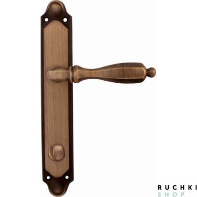 Дверная ручка на планке CAMILLA 298/158, Матовая бронза, Melodia 