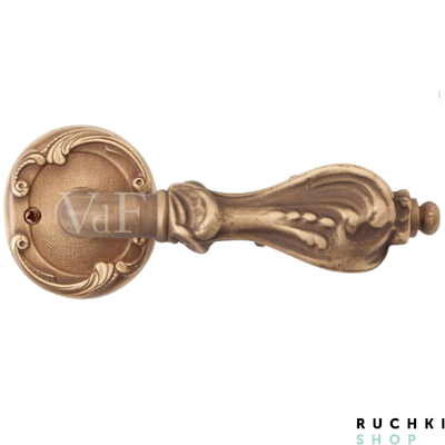 Ручка на розетке Кастелли, Латунь состаренная,  Val de fiori