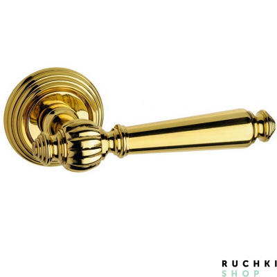 Ручка на розетке MICHELLE (Мишель), Полированная латунь, Fimet