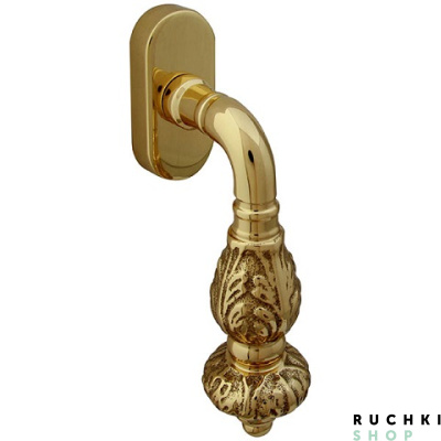 Оконная ручка GEMINI 0230, Полированная латунь, Melodia 