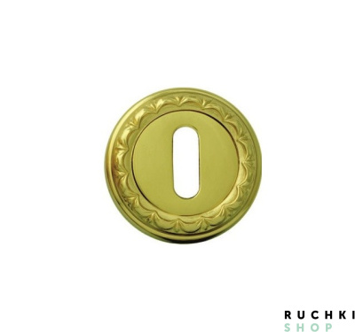 Накладка под ключ буратино PAT 50D, Полированная латунь, Melodia 