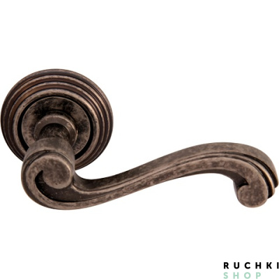 Ручка на розетке 50P CAGLIARI (КАЛЬЯРИ) 225P, Античное серебро, Melodia 