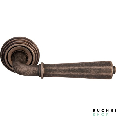 Ручка на розетке 50P DENVER 424P, Античное серебро, Melodia