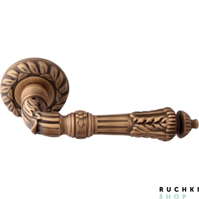 Ручка на розетке 60mm SAMANTHA (САМАНТА) 292, Матовая бронза, Melodia 