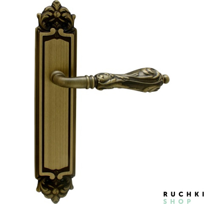 Дверная ручка на планке LIBRA 229/PASS, Матовая бронза, Melodia
