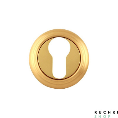 Накладка под цилиндр CUL 50V, Матовая латунь, Melodia