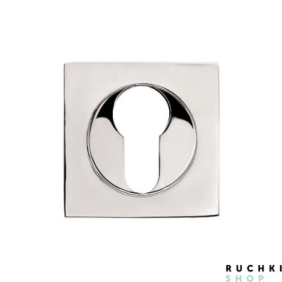 Накладка под цилиндр 55*55 мм, Полированный хром, Buonelle 