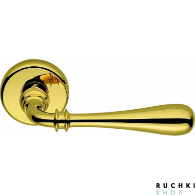 Ручка на розетке IDA, Полированная латунь, Colombo