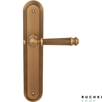 Дверная ручка на планке VERONICA 102/235, Матовая бронза, Melodia 
