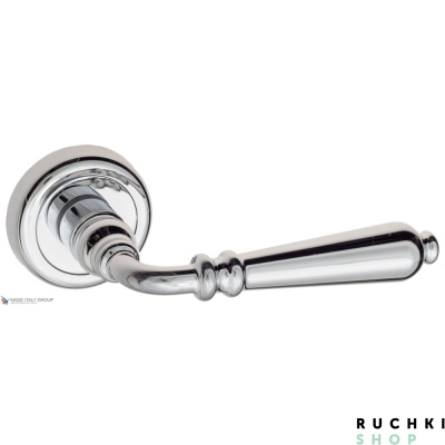 Дверная ручка на круглом основании Fratelli Cattini "NAPOLI" D1-CR полированный хром