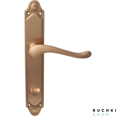 Дверная ручка на планке PALMA 129/158, Матовая латунь, Melodia 