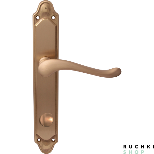 Дверная ручка на планке PALMA 129/158, Матовая латунь, Melodia 