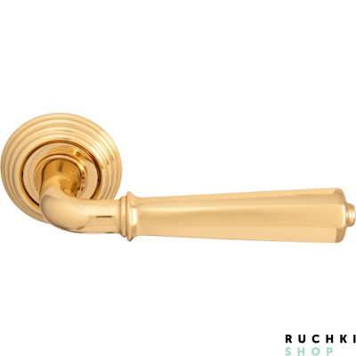 Ручка на розетке 50P DENVER 424P, Полированная латунь, Melodia