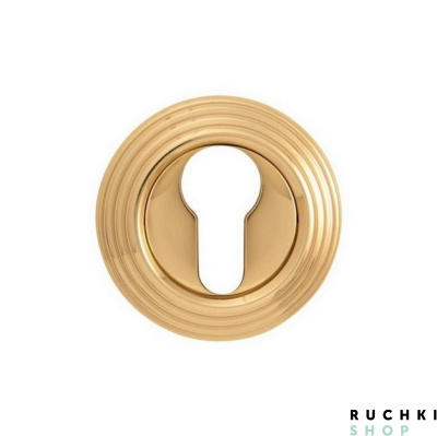 Накладка под цилиндр CUL 50P, Матовая латунь/латунь, Melodia