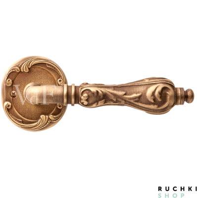 Ручка на розетке Наполи, Латунь состаренная,  Val de fiori