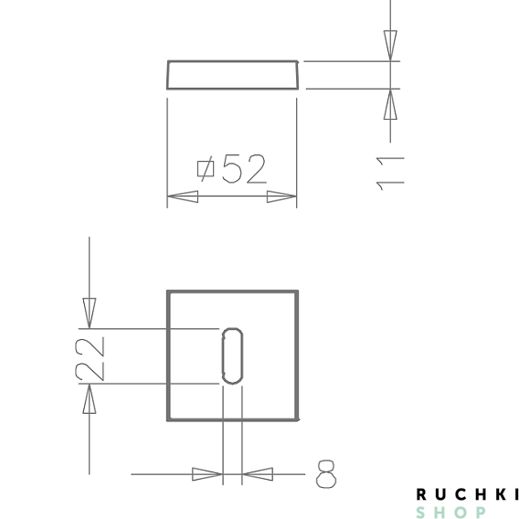 Накладка под ключ буратино 1998 Q, Титан, Tupai 