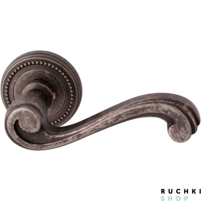 Ручка на розетке 50L CAGLIARI (КАЛЬЯРИ) 225L, Античное серебро, Melodia