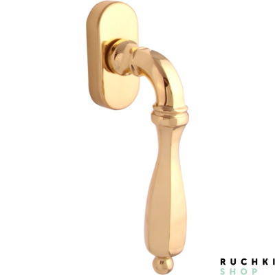 Оконная ручка CAMILLA 0298, Полированная латунь, Melodia 