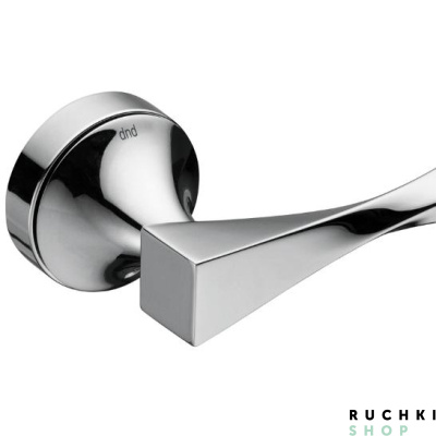 Ручка на розетке Твист, Полированный хром, DND 