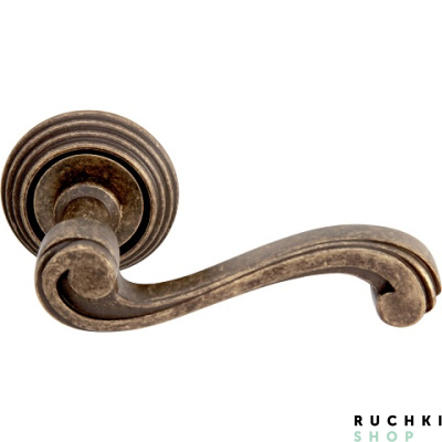 Ручка на розетке 50P CAGLIARI (КАЛЬЯРИ) 225P, Античная бронза, Melodia 