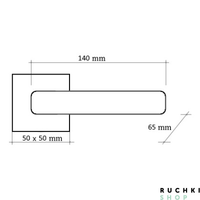 Ручка на розетке MINERVA 278 K, Полированный хром, Forme 