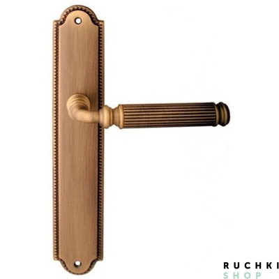 Дверная ручка на планке RANJА 290/458, Матовая бронза, Melodia 