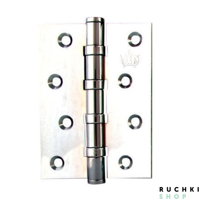 Петля универсальная Flat 100*75*3 mm, Полированный хром, Corona