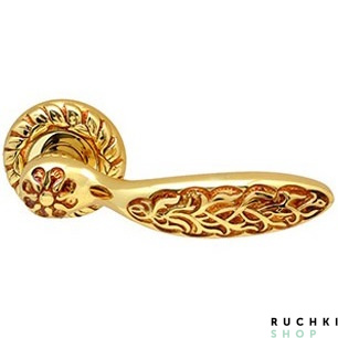 Ручка на розетке SHAMIRA 1065, Золото 24К с красной патиной, CLASS