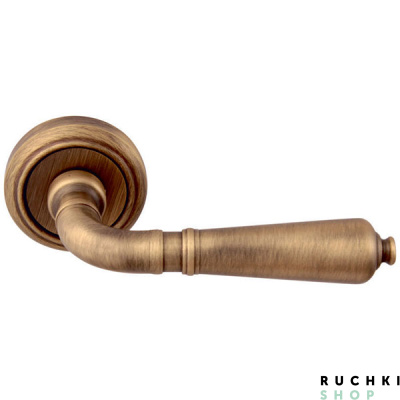 Ручка на розетке 50V ANTIK 130V, Матовая бронза, Melodia