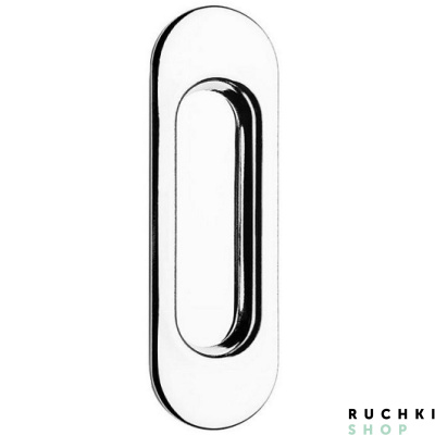 Ручка для раздвижных дверей 4052 , Полированный хром, Tupai 