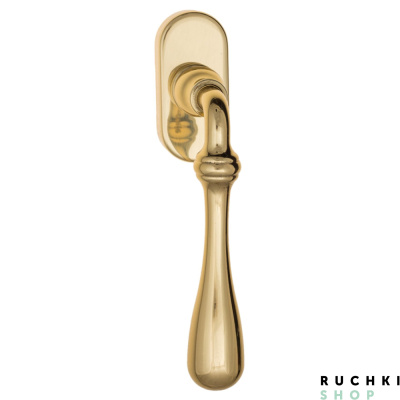 Ручка оконная Fratelli Cattini "RETRO" FW 7-OLV полированная латунь