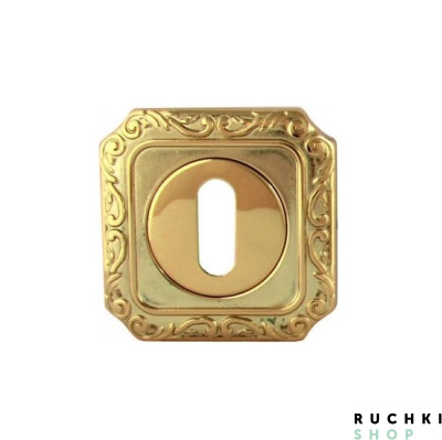 Накладка под ключ буратино PAT 50Q, Полированная латунь, Melodia 