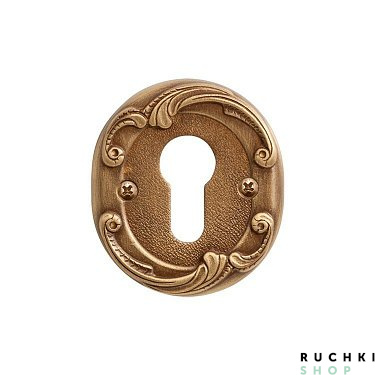 Накладка под цилиндр  ET 74 YB, Латунь состаренная, Val de fiori 