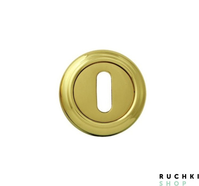 Накладка под ключ буратино PAT 50V, Полированная латунь, Melodia