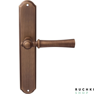 Дверная ручка на планке CARLO 283/131, Матовая бронза, Melodia 