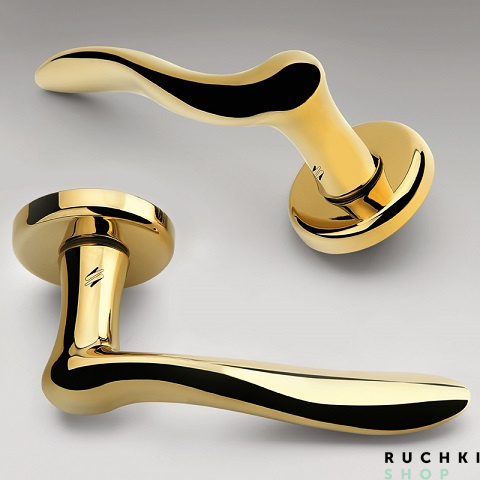 Ручка на розетке PETER, Полированная латунь, Colombo  