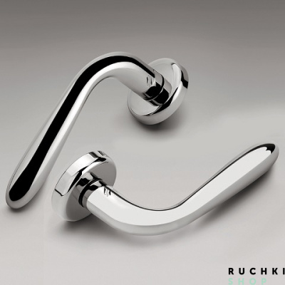 Ручка на розетке ROBOT (Робот), Матовый хром, Colombo  