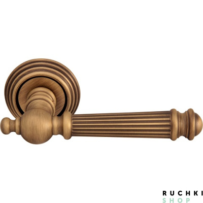 Ручка на розетке 50P VERONICA (ВЕРОНИКА) 102P, Матовая бронза, Melodia 