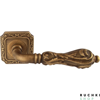 Ручка на розетке 50Q LIBRA 229Q, Матовая бронза, Melodia 