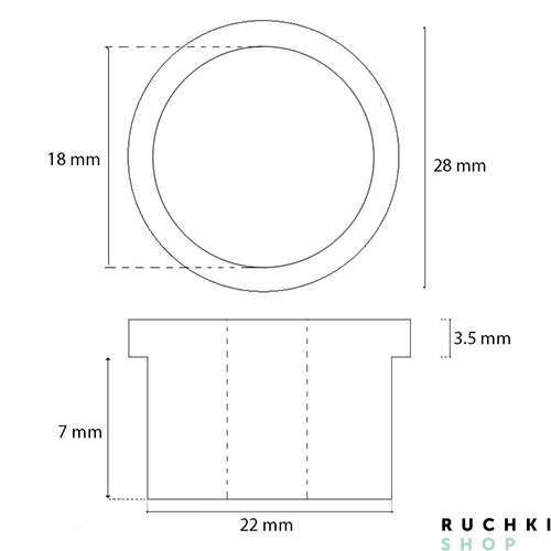 Схематическое изображение Дверная ручка Venezia Unique 